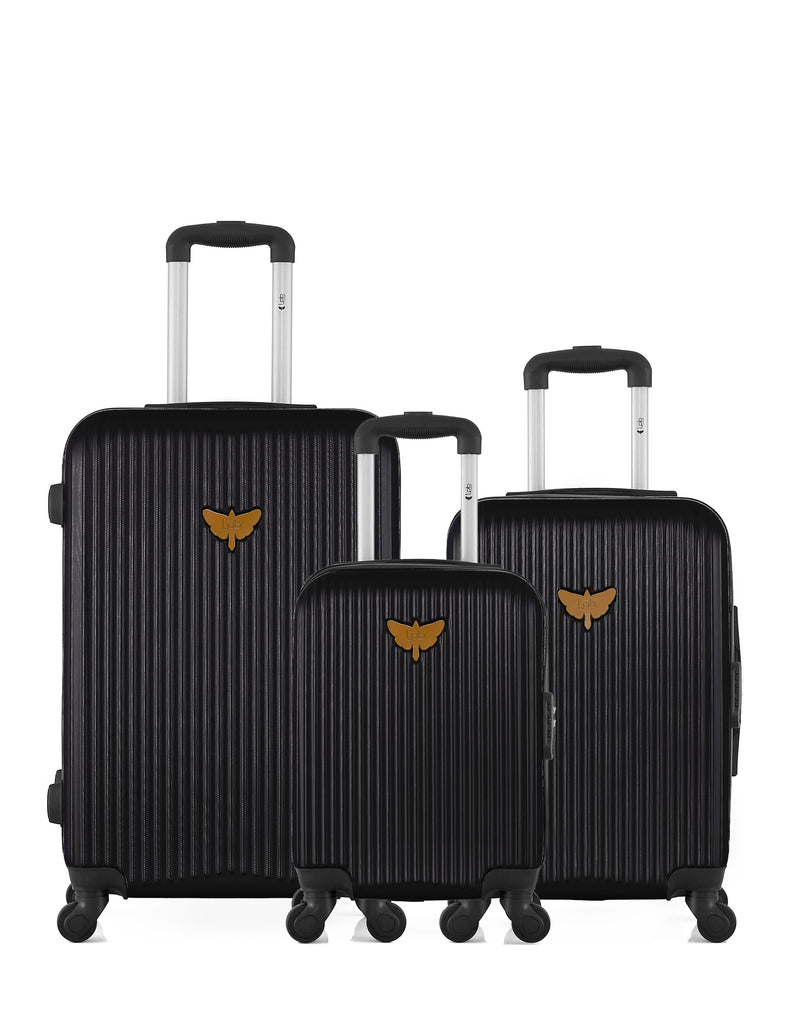 LPB LUGGAGE - Lot de 3 - Valise weekend, valise cabine et valise cabine XXS AGATA