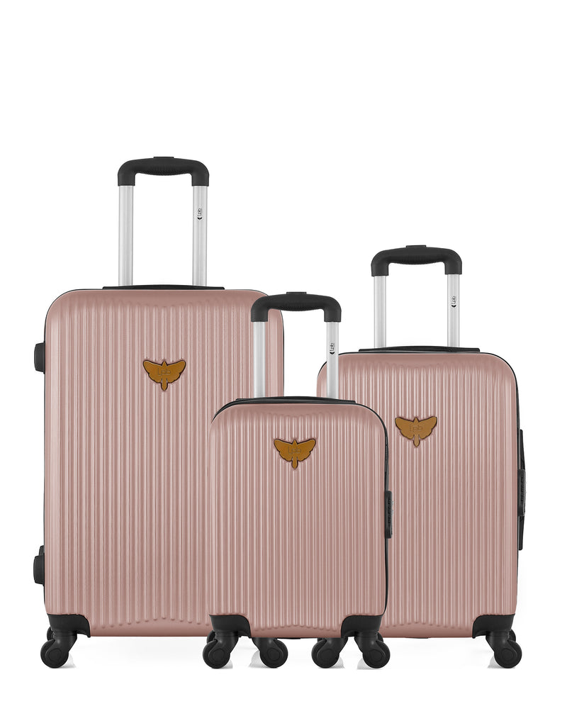 LPB LUGGAGE - Lot de 3 - Valise weekend, valise cabine et valise cabine XXS AGATA