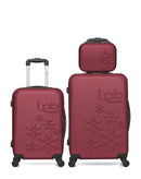 LPB LUGGAGE - Lot de 3 - Valises weekend, cabine et vanity ELEONOR