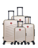 SWISS KOPPER - LOT DE 4 - Valise Grand Format, Valise Week-end, Valise Cabine et Valise Cabine XXS ZURICH