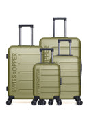 SWISS KOPPER - LOT DE 4 - Valise Grand Format, Valise Week-end, Valise Cabine et Valise Cabine XXS AIGLE