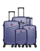 SWISS KOPPER - LOT DE 4 - Valise Grand Format, Valise Week-end, Valise Cabine et Valise Cabine XXS ZURICH