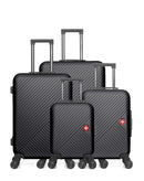 SWISS KOPPER - LOT DE 4 - Valise Grand Format, Valise Week-end, Valise Cabine et Valise Cabine XXS SPIEZ
