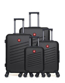 SWISS KOPPER - LOT DE 4 - Valise Grand Format, Valise Week-end, Valise Cabine et Valise Cabine XXS ZURICH