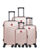 SWISS KOPPER - LOT DE 4 - Valise Grand Format, Valise Week-end, Valise Cabine et Valise Cabine XXS ZURICH