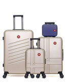 SWISS KOPPER  -  Lot de 4  -  Valises grand format ZURICH , weekend USTER , cabine XXS USTER et vanity SPIEZ-K