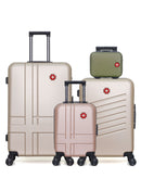 SWISS KOPPER  -  Lot de 4  -  Valises grand format USTER , weekend ZURICH , cabine XXS USTER et vanity SPIEZ-K
