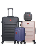 SWISS KOPPER - Lot de 4 - Valises grand format WIL, weekend WIL, cabine XXS RUTI et vanity USTER-K