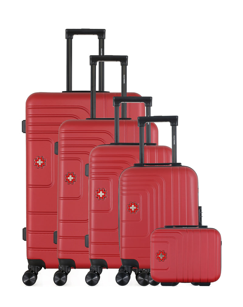 SWISS KOPPER - Set de 5 Valises RUTI-U 75 cm 4 Roues