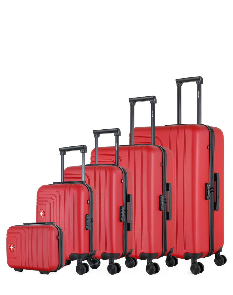 SWISS KOPPER - Set de 5 Valises RUTI-U 75 cm 4 Roues
