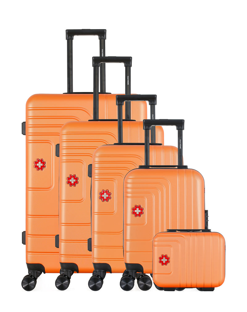 SWISS KOPPER - Set de 5 Valises RUTI-U 75 cm 4 Roues