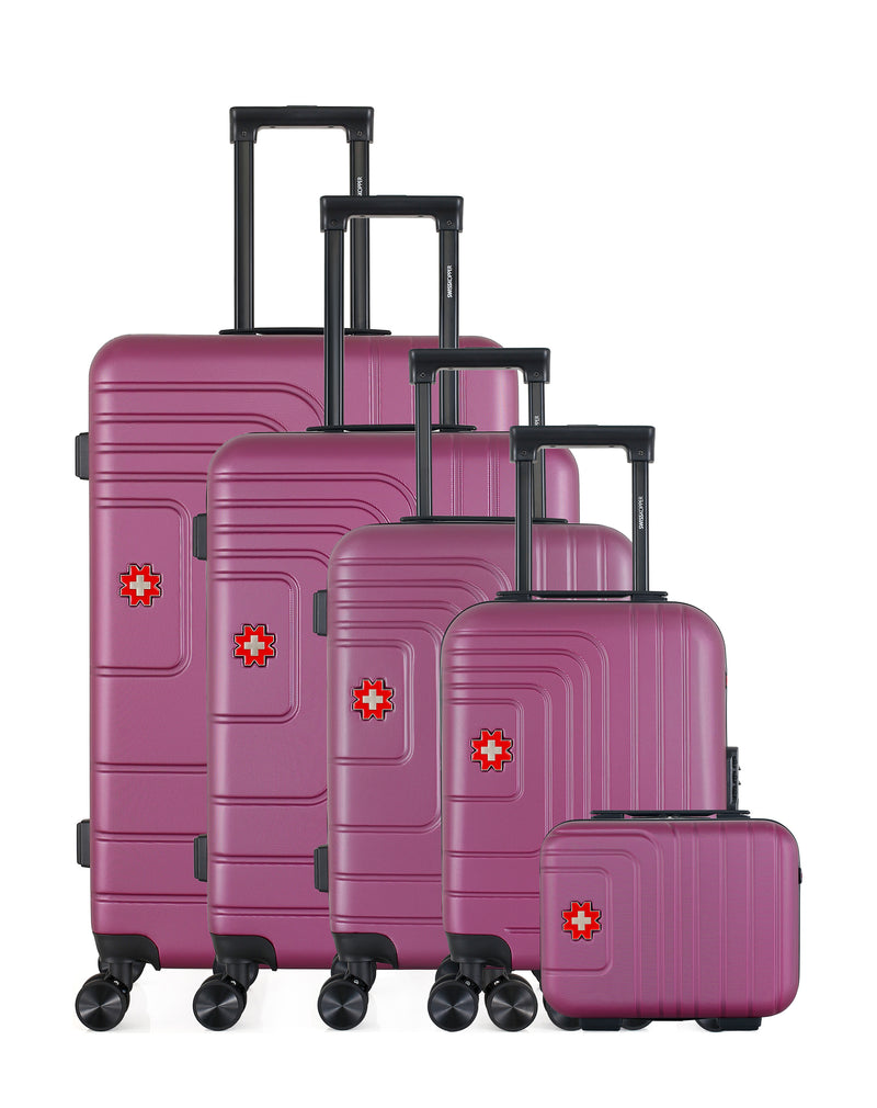 SWISS KOPPER - Set de 5 Valises RUTI-U 75 cm 4 Roues