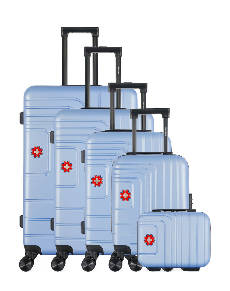 SWISS KOPPER - Set de 5 Valises RUTI-U 75 cm 4 Roues