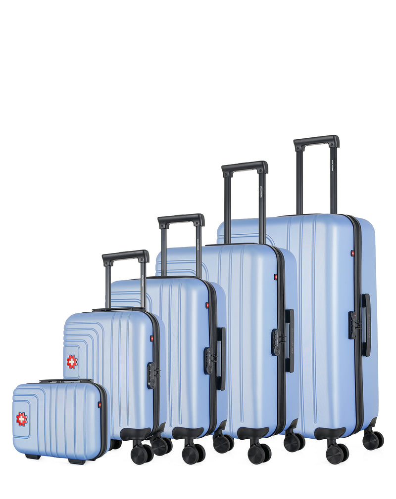 SWISS KOPPER - Set de 5 Valises RUTI-U 75 cm 4 Roues