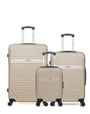 AMERICAN TRAVEL - Lot de 3 - Valises grand format, weekend et cabine XXS MEMPHIS