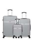 AMERICAN TRAVEL - Lot de 3 - Valises grand format, weekend et cabine XXS MEMPHIS
