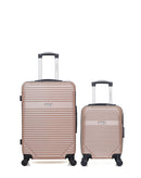 AMERICAN TRAVEL - Lot de 2 - Valises weekend et cabine XXS MEMPHIS