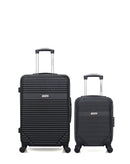 AMERICAN TRAVEL - Lot de 2 - Valises weekend et cabine XXS MEMPHIS