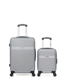 AMERICAN TRAVEL - Lot de 2 - Valises weekend et cabine XXS MEMPHIS
