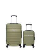AMERICAN TRAVEL - Lot de 2 - Valises weekend et cabine XXS MEMPHIS