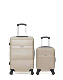 AMERICAN TRAVEL - Lot de 2 - Valises weekend et cabine XXS MEMPHIS