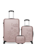 LPB LUGGAGE - Lot de 3 - Valises grand format, cabine et vanity ELEONOR