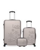 LPB LUGGAGE - Lot de 3 - Valises grand format, cabine et vanity ELEONOR