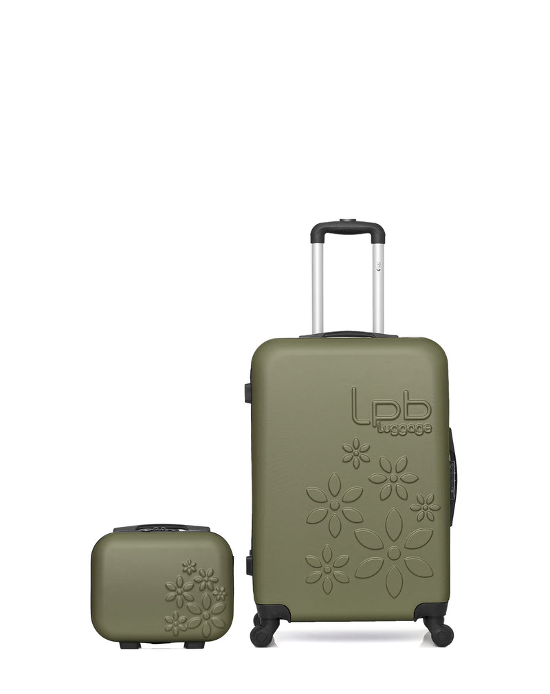 Lot de 2 - Valise weekend et vanity ELEONOR
