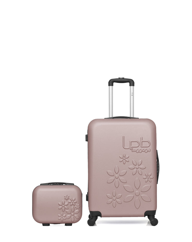 Lot de 2 - Valise weekend et vanity ELEONOR