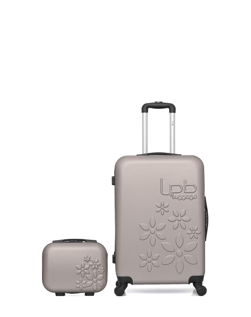 Lot de 2 - Valise weekend et vanity ELEONOR