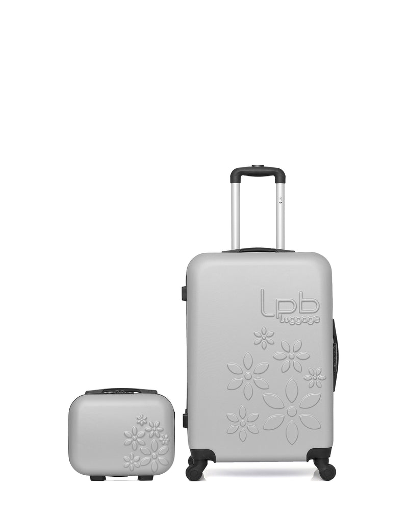 Lot de 2 - Valise weekend et vanity ELEONOR
