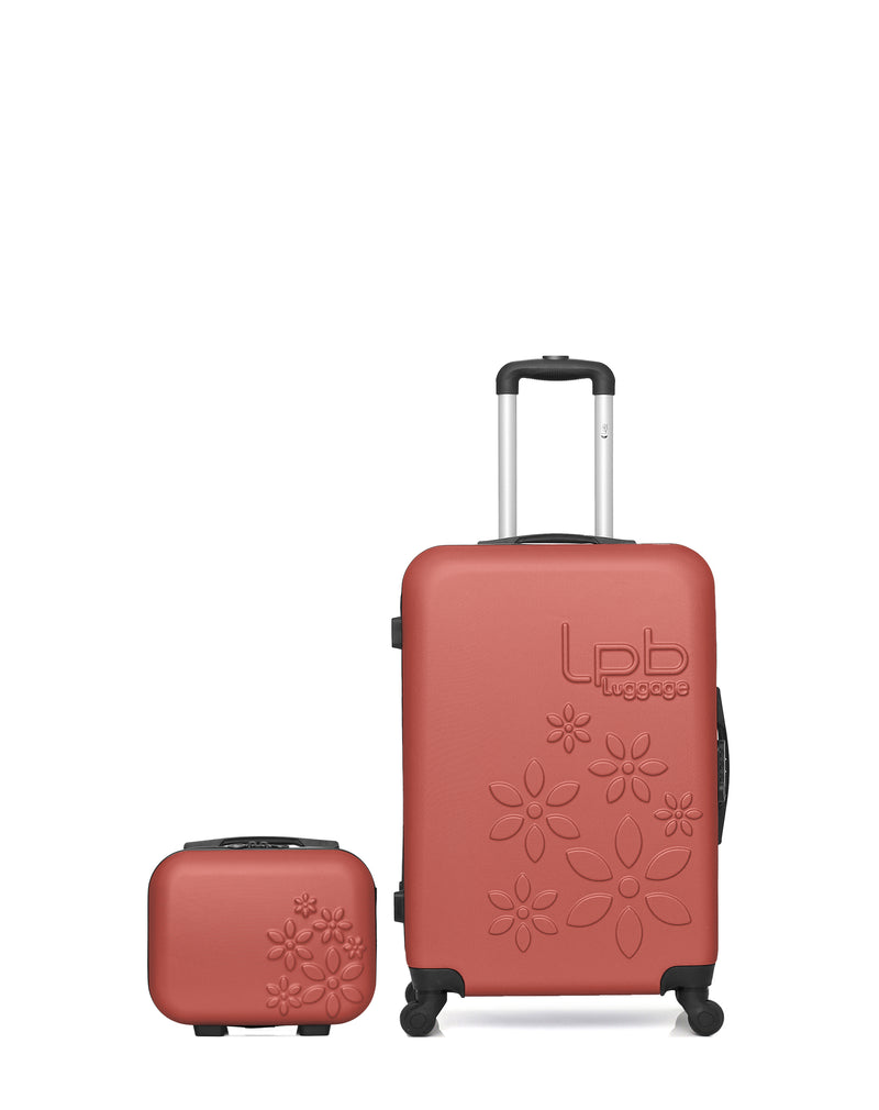 Lot de 2 - Valise weekend et vanity ELEONOR