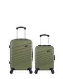 WAVE PARIS - Lot de 2 - Valises cabine et cabine XXS TIGRE