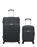 AMERICAN TRAVEL - Lot de 2 - Valises grand format et cabine XXS MEMPHIS