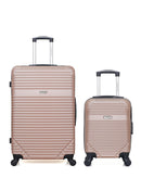 AMERICAN TRAVEL - Lot de 2 - Valises grand format et cabine XXS MEMPHIS