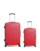 AMERICAN TRAVEL - LOT DE 2 - Valises grand format et cabine BROOKLYN