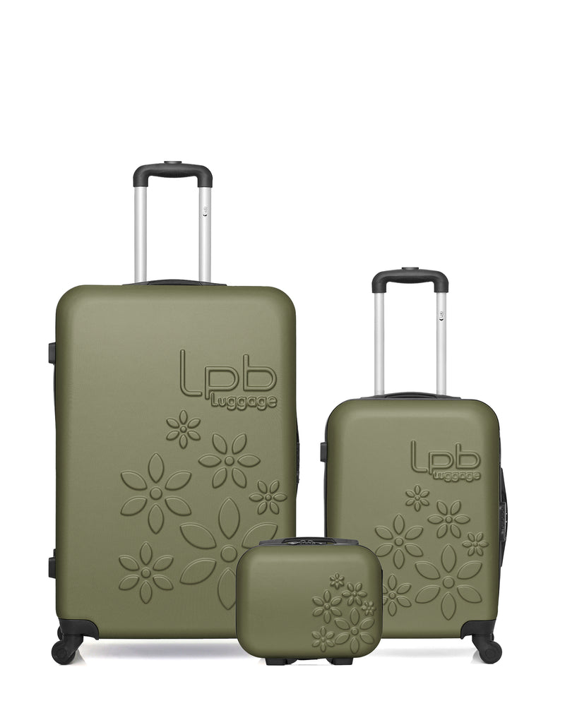 Lot de 3 - Valises grand format, cabine et vanity ELEONOR
