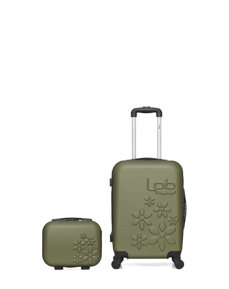 Lot de 2 - Valise cabine et vanity ELEONOR