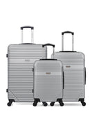 AMERICAN TRAVEL - Lot de 3 - Valises grand format, weekend et cabine MEMPHIS