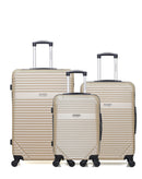 AMERICAN TRAVEL - Lot de 3 - Valises grand format, weekend et cabine MEMPHIS