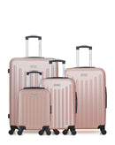 AMERICAN TRAVEL - LOT DE 4 - Valises grand format, weekend, cabine et cabine XXS BROOKLYN