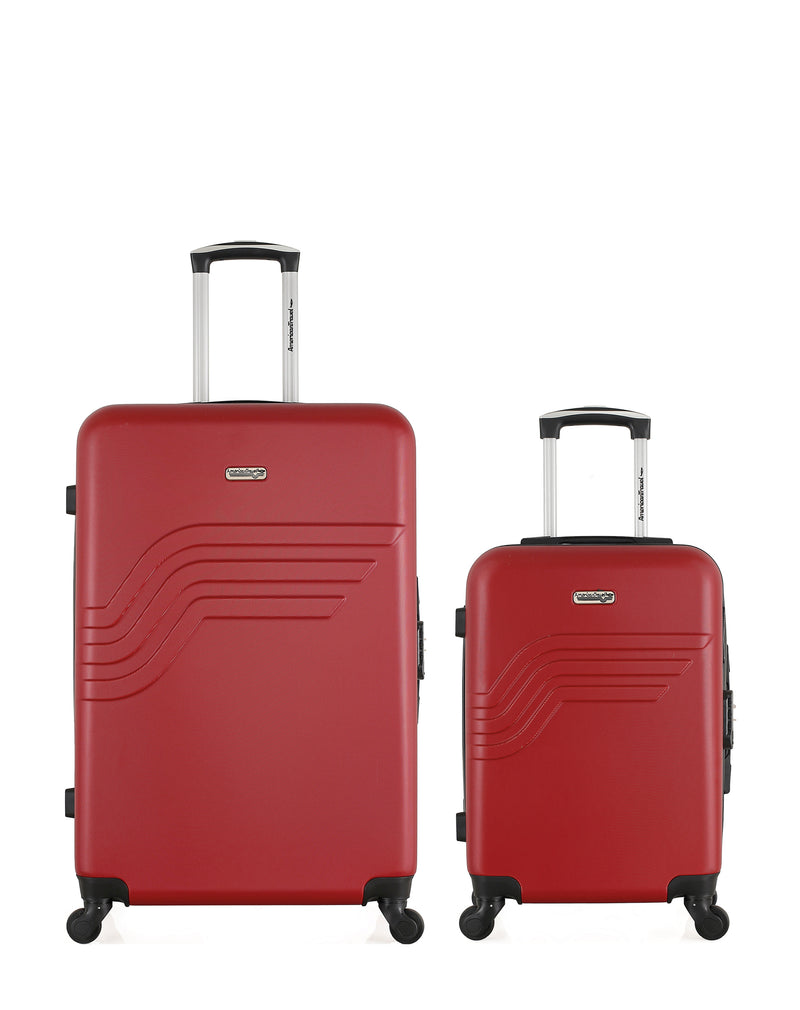 AMERICAN TRAVEL - LOT DE 2 - Valises grand format et cabine QUEENS