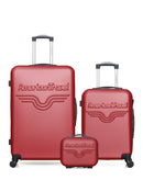 AMERICAN TRAVEL - LOT DE 3 - Valises grand format, cabine et vanity CHELSEA