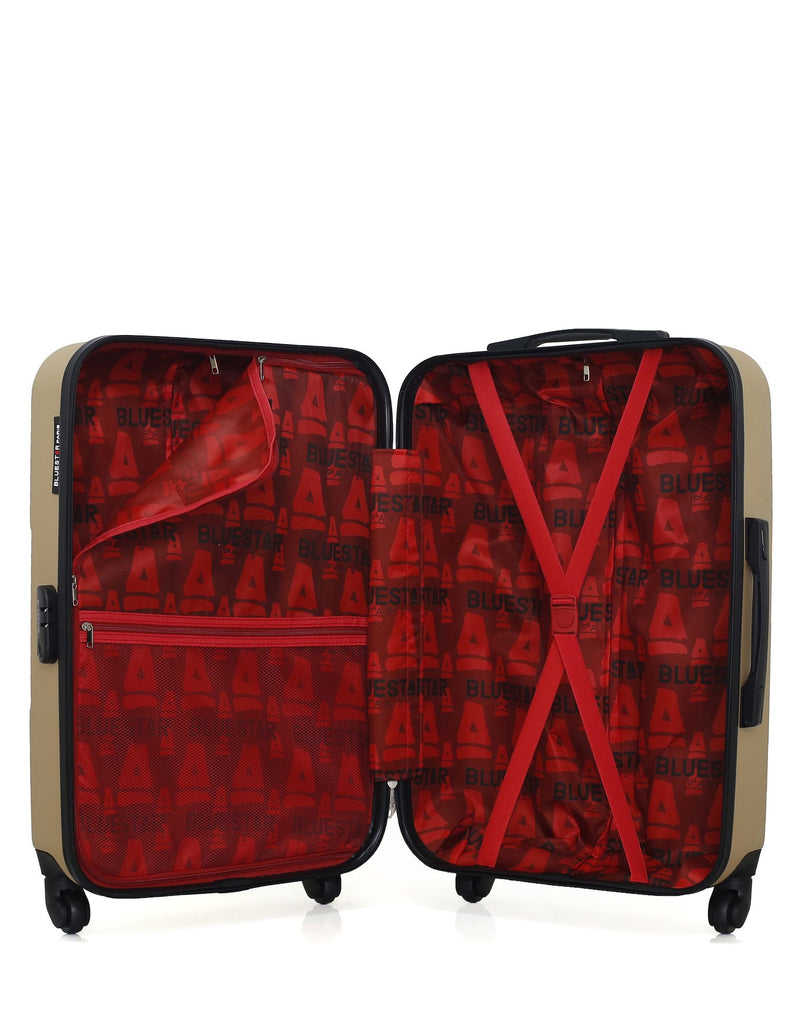 BLUESTAR - Lot de 4 - Valises grand format MIAMI, weekend MIAMI, cabine XS MADRID-E et vanity NAPOLI-K