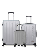 AMERICAN TRAVEL - LOT DE 3 - Valises grand format, weekend et cabine XXS BRONX