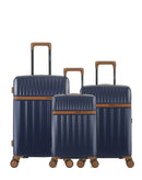 Lot de 3 Valises Rigides Taille Moyenne, Cabine et Cabine XS ZERMATT