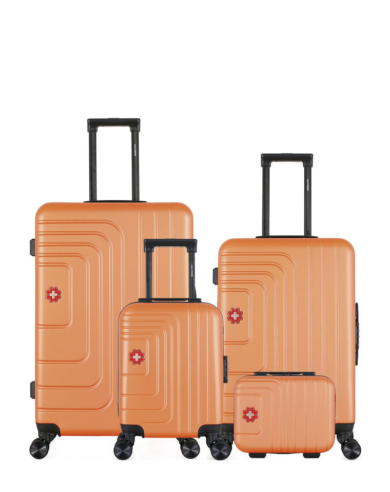 SWISS KOPPER - Lot de 4 - Valises grand format, weekend, cabine XXS et vanity RUTI