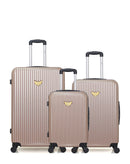 LPB LUGGAGE - LOT DE 3 - Valises grand format, weekend et cabine AGATA
