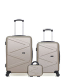 WAVE PARIS - Lot de 3 - Valises weekend, cabine et vanity AMAZONE