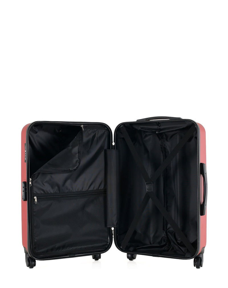 WAVE PARIS - Valise Weekend ABS AMAZONE 4 Roues 65 cm